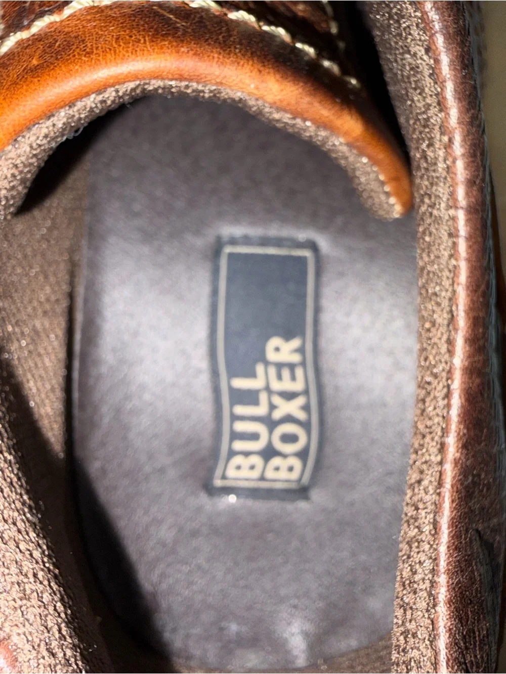Bullboxer Alukos II Men’s 10 Brown Leather Lace Up Oxford Dress Shoes